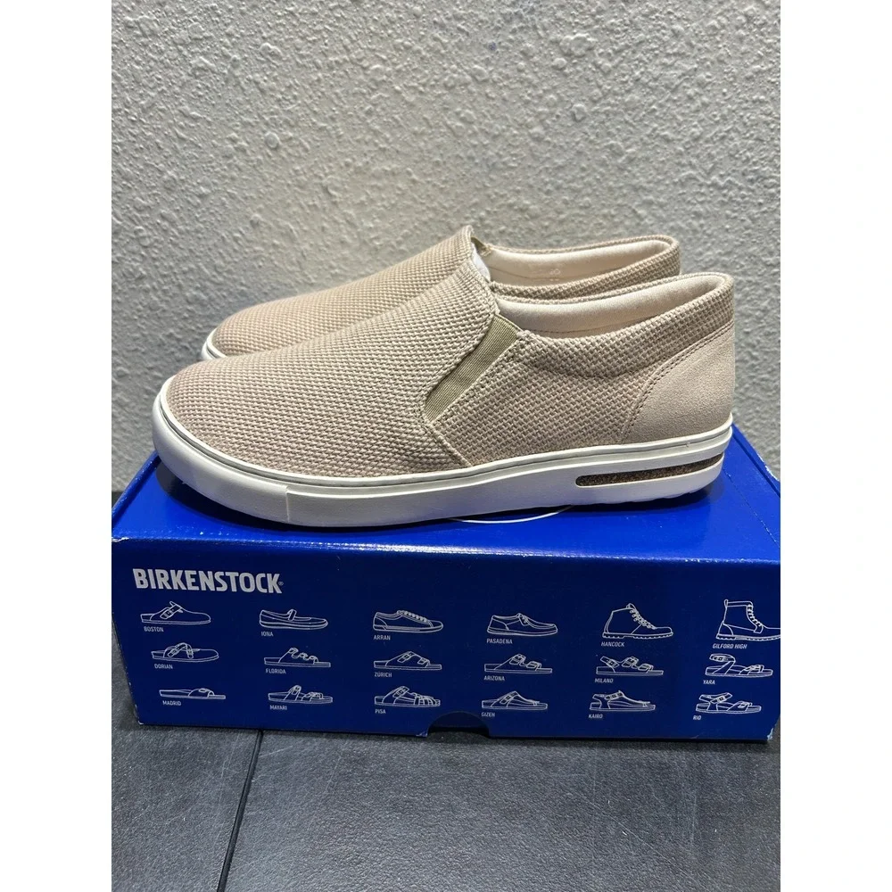Birkenstock Oswego Textile Suede Sandcastle Beige 40 EU L9 M7 Womens Mens